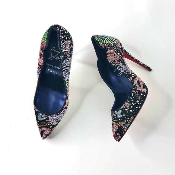 *NEW Christian Louboutin Hot Chick Limited Edition Crystals Embellished Pumps 36 - Picture 1 of 12